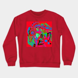 Crimson dinamic alien Crewneck Sweatshirt